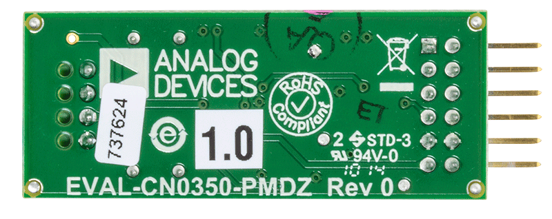 EVAL-CN0350-PMDZ Evaluation Board - Bottom View