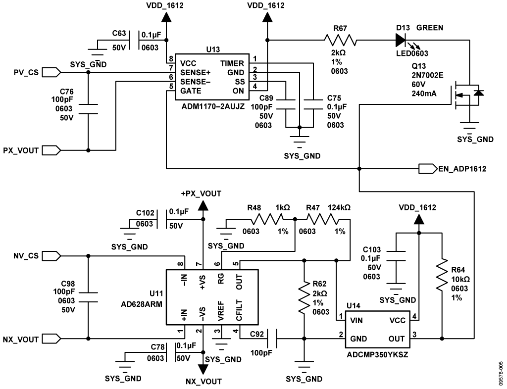 Overcurrent Detection Circuit for {Px,Nx }(0.1A )Rails