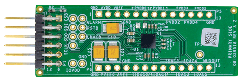 EVAL-AD5770-PMDZ Evaluation Board - Top View