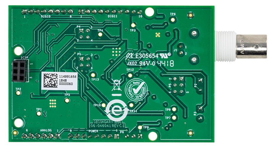 EVAL-CN0411-ARDZ Evaluation Board - Bottom View