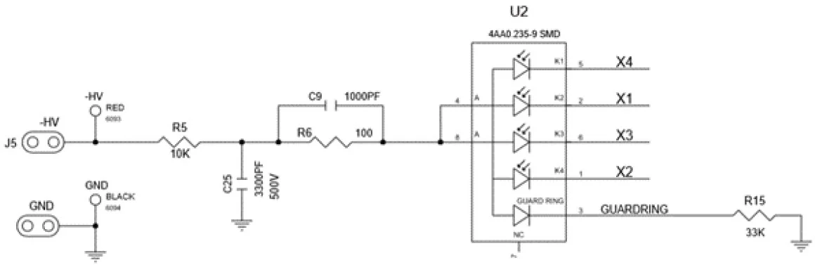 Figure 4. 4-channel APD schematics.