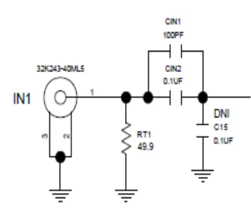 Figure 5. AC-coupled external input to the TIA.