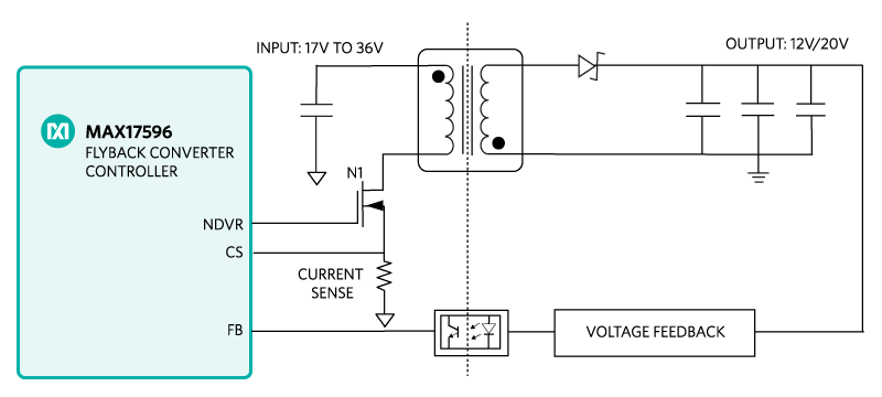 The MAXREFDES113# reference design block diagram.