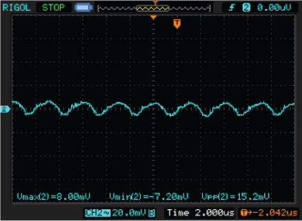 Figure 3. Output ripple at 2A load