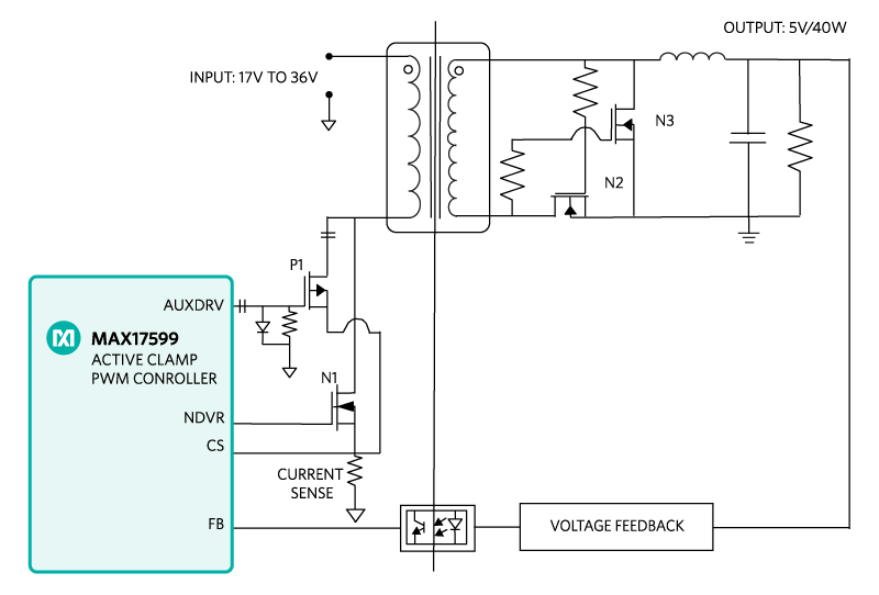 Figure 1. The MAXREFDES116# reference design block diagram