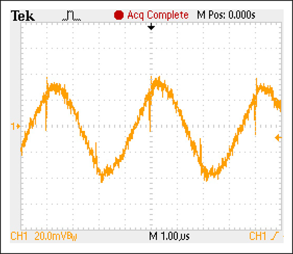 Figure 3. Output ripple at 10A load.