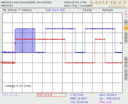 Figure 8. C/Q and DO toggling with MCU/Reset.