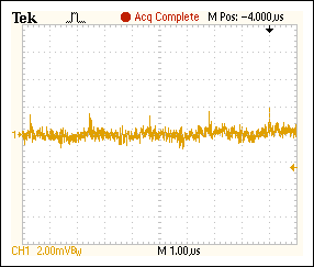 Noise at VOUT = 12V, IOUT = 90mA.
