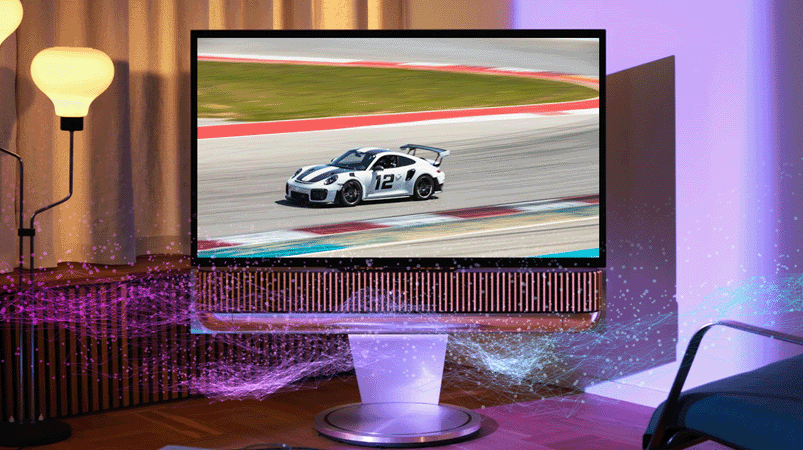 image of the beosound soundbar tv