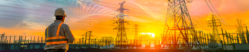 Engineer at smart substation.