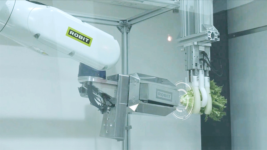 Wider view of the CUTR machine about to remove a pit in the ROBIT lab