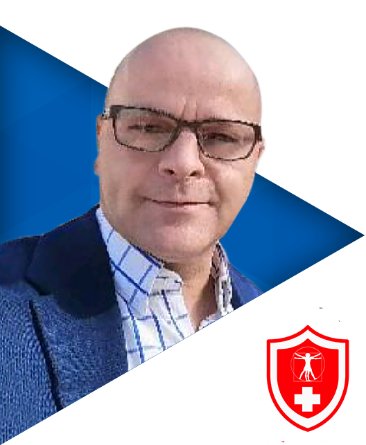The image shows a headshot image of Paulo Martins, the Founder and CEO of Vitruvian Shield and the company logo.