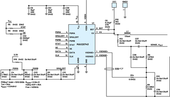 図5. 出力範囲が3V~4.6Vになるように変更した出力分圧器(R6 = 4K7、R9 = 1K3)