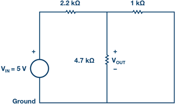 図 2 . 電圧源を使用する回路