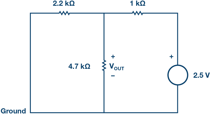 図 4 . 1 つの電源だけによって応答が得られる回路