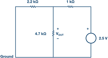 図 4 . 1 つの電源だけによって応答が得られる回路