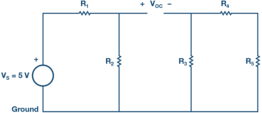 図 4. テブナン電圧の測定