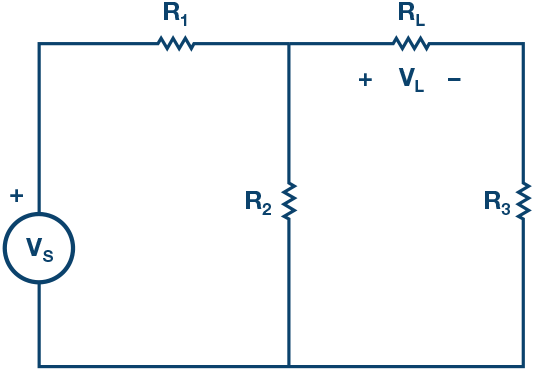 図 7. 最大電力伝送定理について確認するための回路