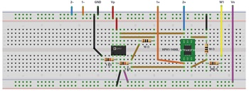 図4. ブレッドボードを使って構成したループ・ゲインの測定用回路