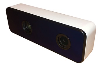 図17. DCAM710の外観。VGAの深度センシング機能とRGBカメラの機能を備えています。