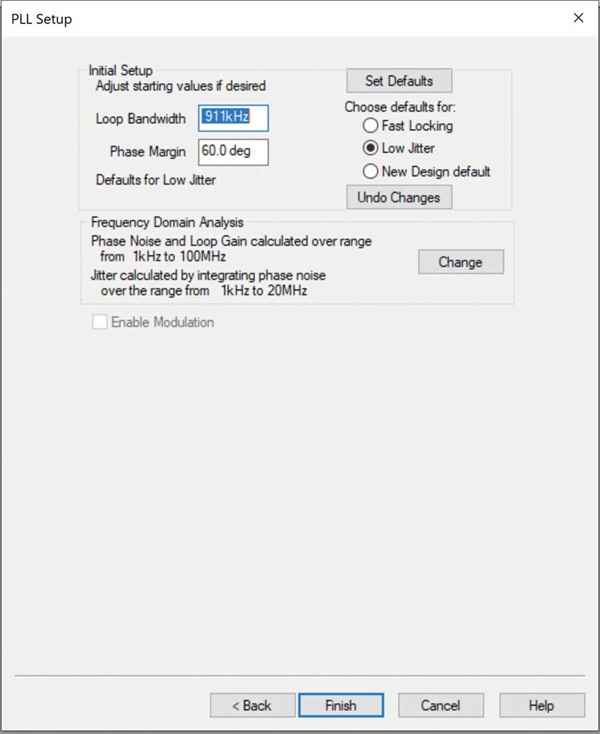 図8. PLLの設定画面