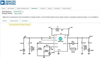 図3. EE-Simパワー・ツールによる回路設計とシミュレーション 図3. EE-Simパワー・ツールによる回路設計とシミュレーション