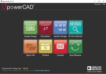 図3. LTpowerCADのメニュー画面。「System Design」のアイコンをクリックするとLTpowerPlannerが起動します。