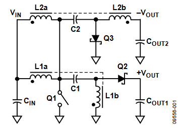 Figure 1. Schematic of the SEPIC-Ćuk Converter.