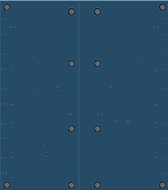 Figure 28. VDD Layer 3 of 4-Layer Low Noise PCB Layout.