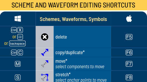 ltspice keyboard shortcuts