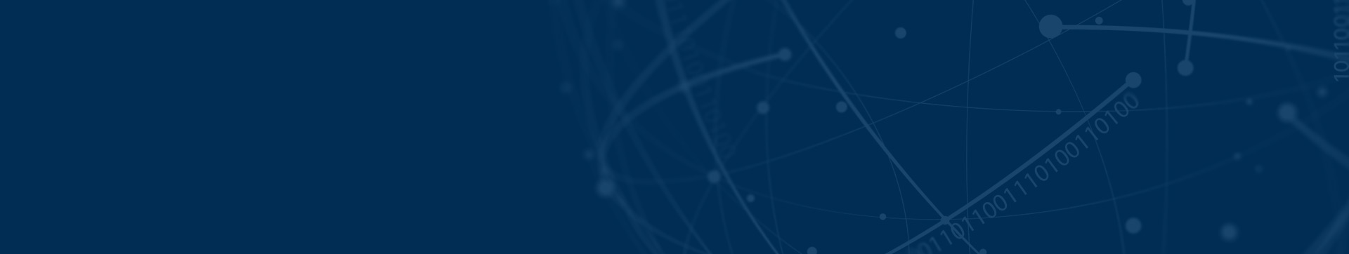Abstract background with dark blue tones, featuring curved lines and binary code patterns, symbolizing digital connectivity and technology.