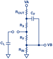 図5b. CLがオープン・サーキットだと見なした場合の回路
